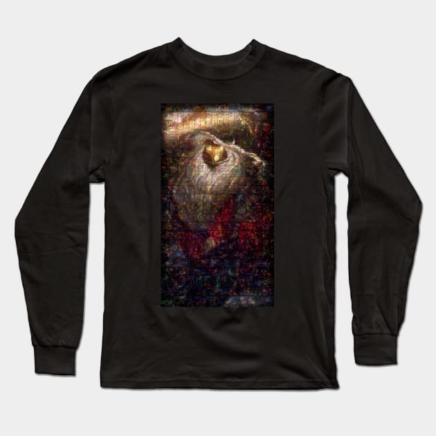 Bard  Mosaic Portrait 1 Long Sleeve T-Shirt by nowtfancy